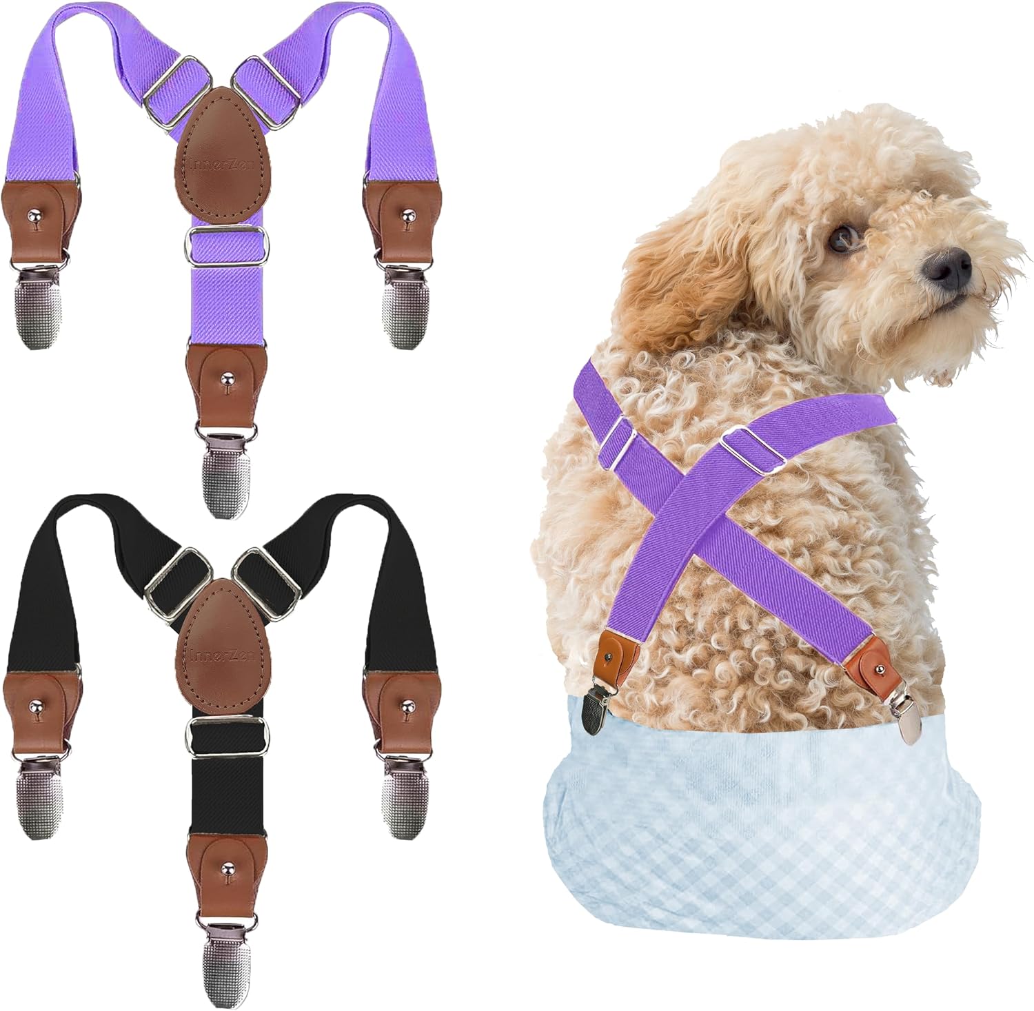 USA imported INNERZEN premium dog diaper suspenders packaging details