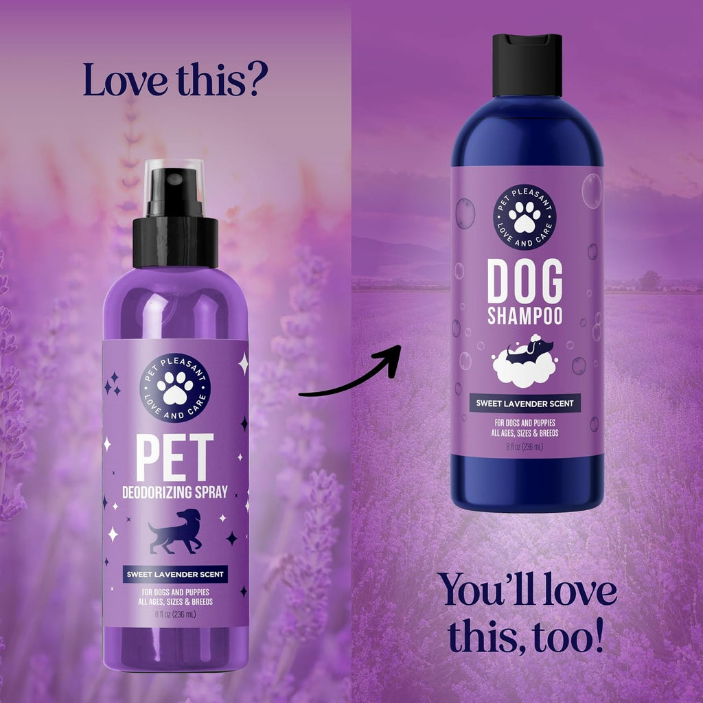 Ingredient label detail on Honeydew lavender dog spray