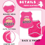 Sleeveless design dog shirts showing breathable fabric detail