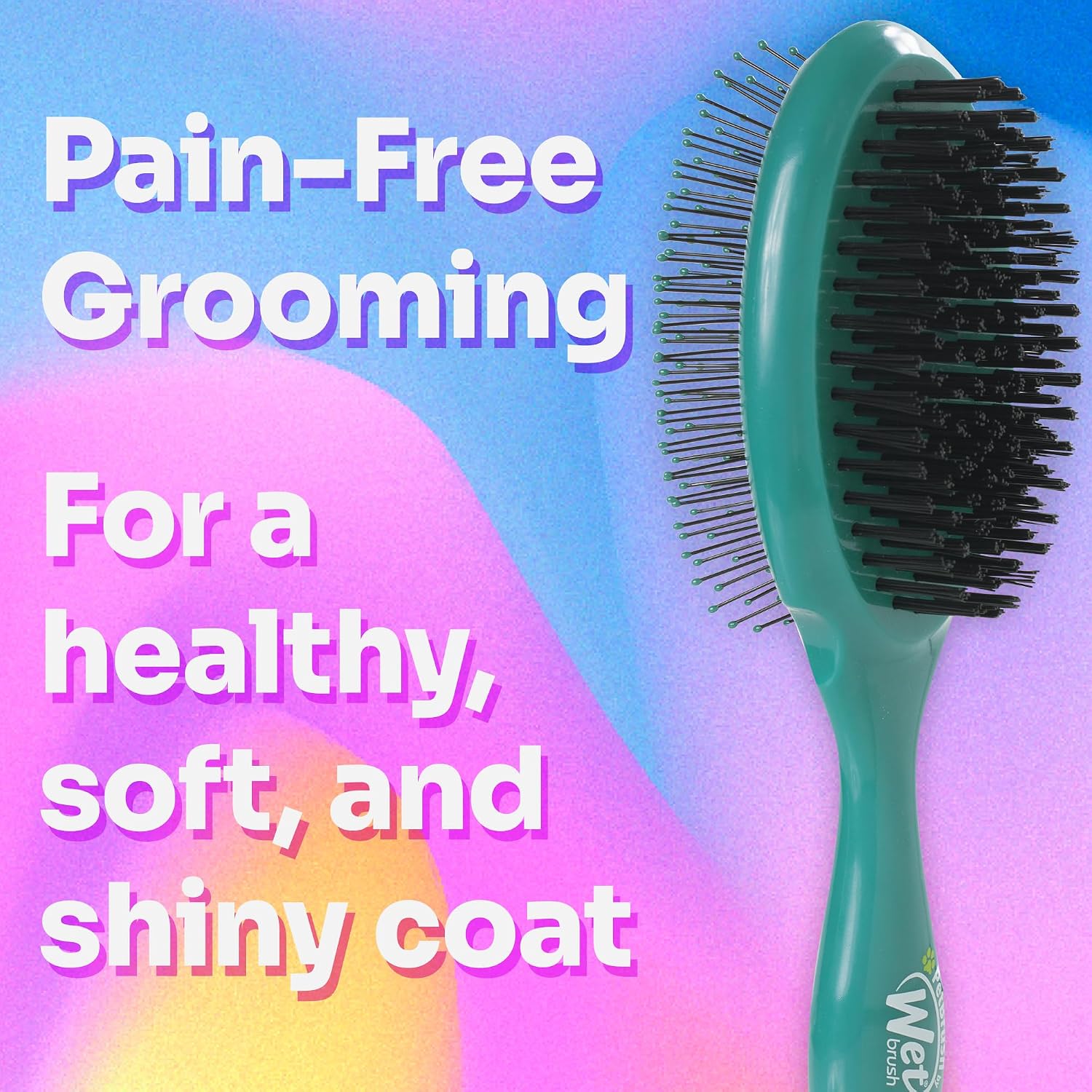 Wet Brush IntelliFlex soft bristles for dog and cat grooming
