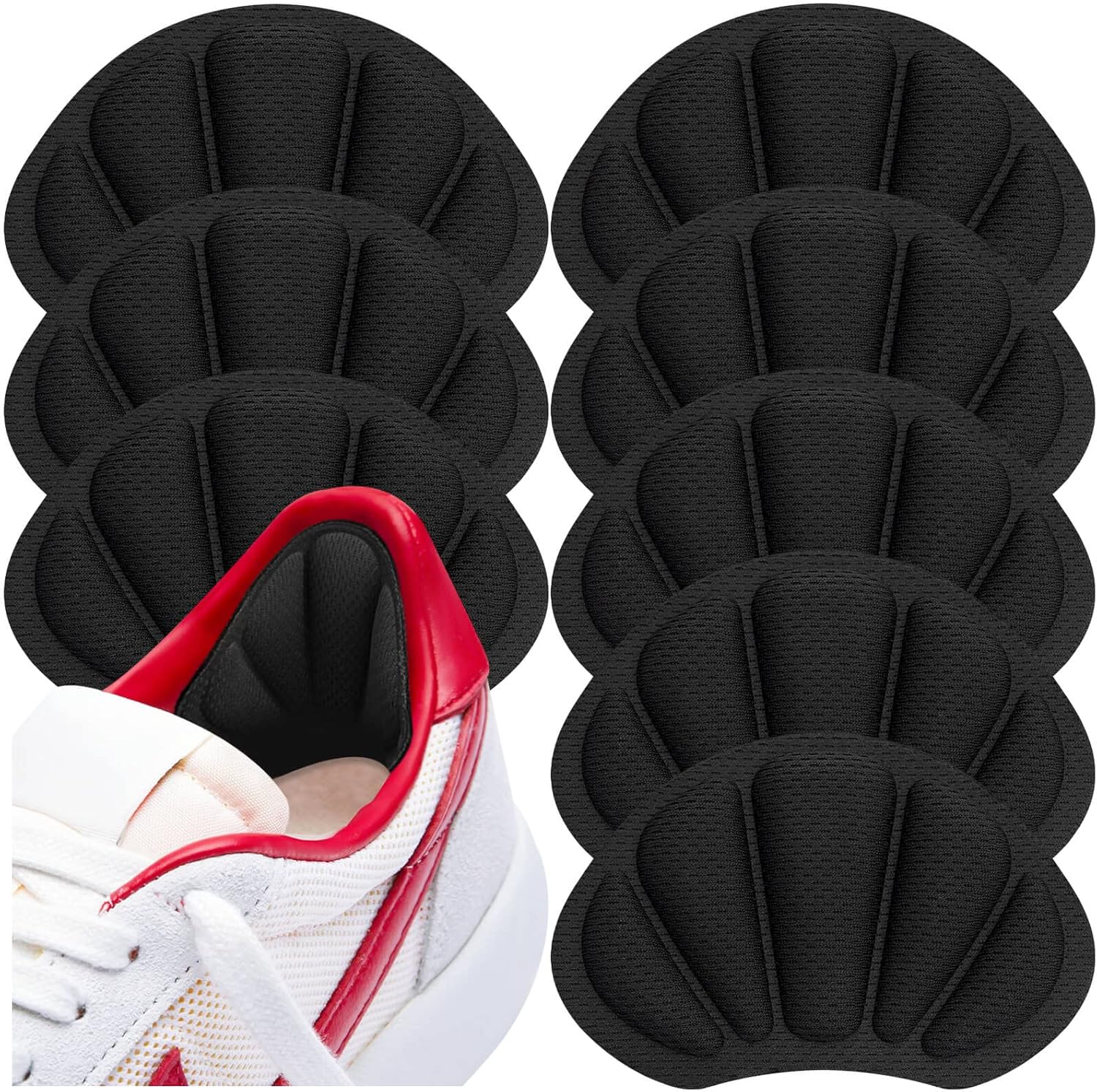 ZHBDMGK shoe heel inserts 8 pieces front view heel pain relief pads