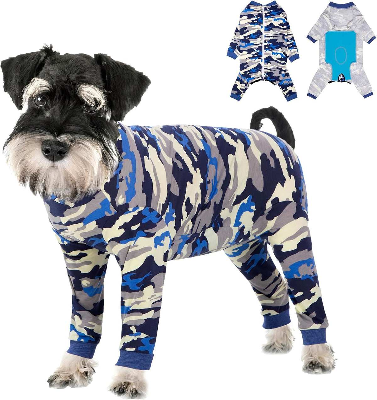 Dog Recovery Suit Full-Zipper After Post-Surgery Large Medium Dogs, Dog Bodysuit for Prevent Licking& Chewing Wounds Onesies Cone Alternative (Purple, 4X-Large) - Image 10