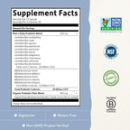 Garden of Life shelf stable probiotic supplement facts panel close up