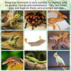 VCEPJH Reptile Hammock side view illustrating the sturdy structural support for lizards