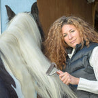 Authentic Abbylike shedding brush for livestock maintenance