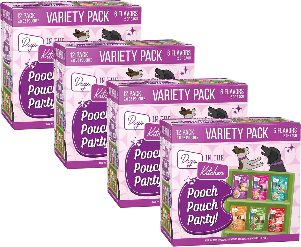 Weruva Dogs in The Kitchen, Variety Pack, Pooch Pouch Party!, Wet Dog Food, 2.8Oz Pouches (Pack of 12) - Image 13