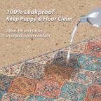 Nunubaby leak-proof dog pad inside a crate