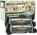 AID MATE Israeli style emergency bandage front view of the sterile vacuum sealed packaging.