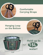 Waterproof printed organizer bag from the Furrishine kit demonstrating the six exterior pockets for quick tool access.