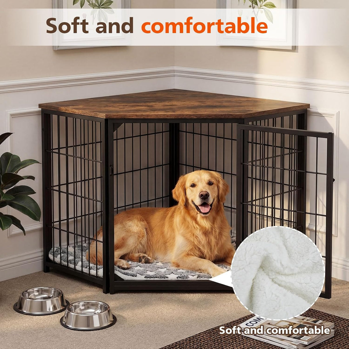 Reversible grey star design of Fanfanwin pet mat