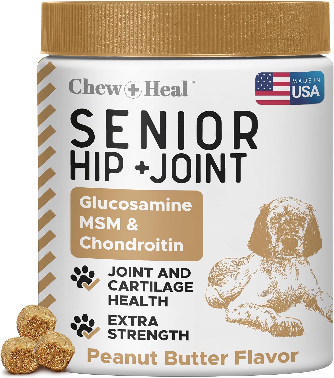 Glucosamine for Senior Dogs Hip and Joint Supplement, 60 Mobility Chews | Made with Glucosamine, MSM, Chondroitin, Green Lipped Mussels and More - Image 11