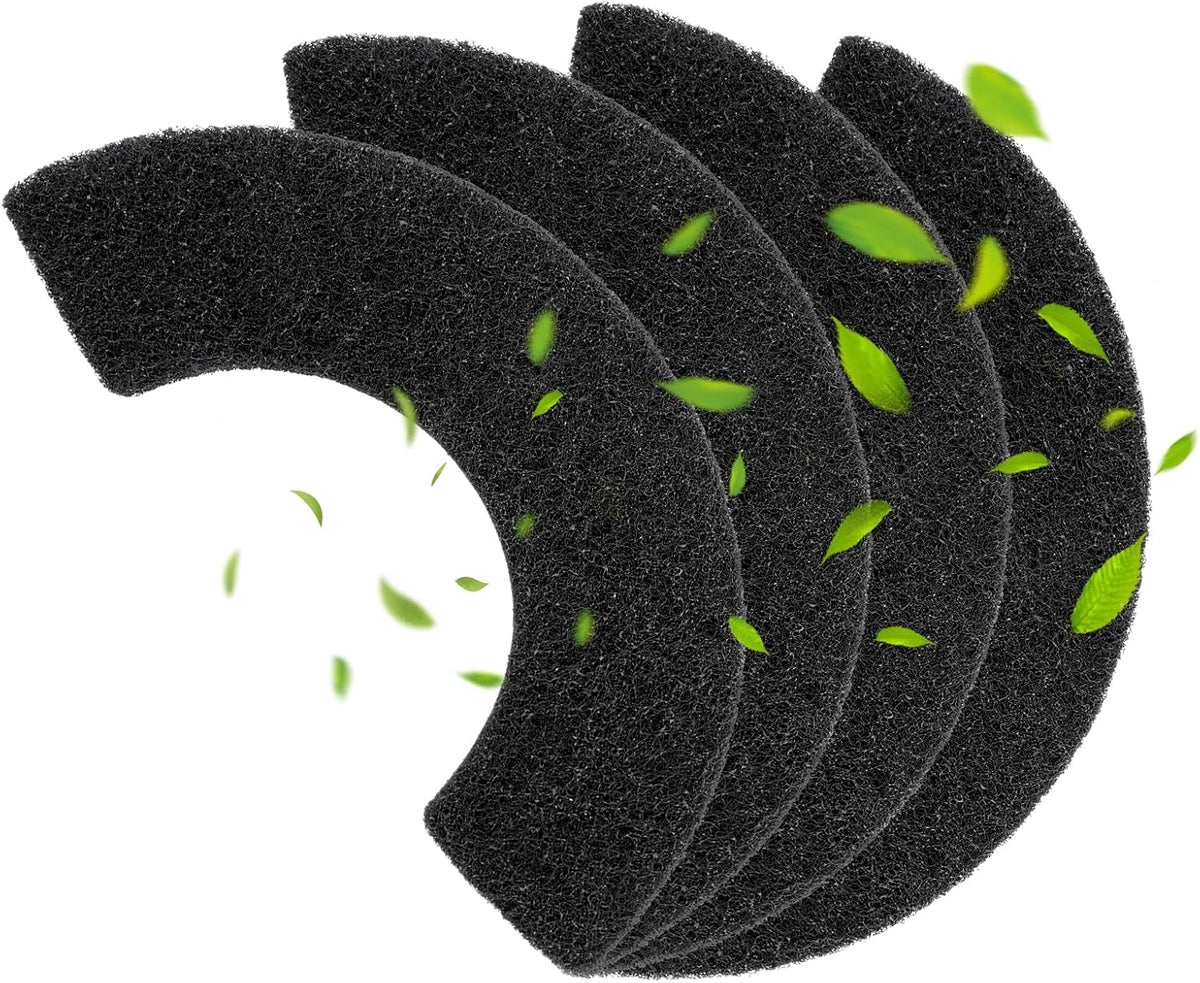 8 Pack 0.5" Thickened Activated Carbon Filters Compatible with LR 4 Connect, Automatic Cat Litter Box Filters Replacement Charcoal Filter Sheet to Absorb Odors Control Pet Damp Keep Home Fresh - Image 10