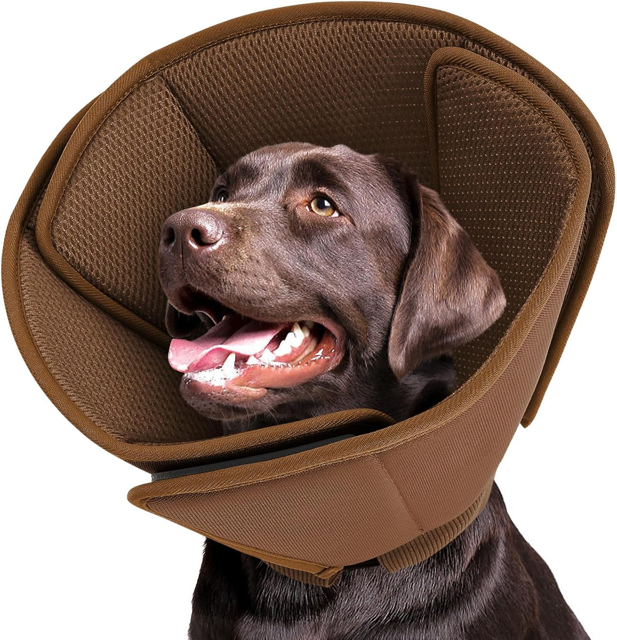 Queenmore Soft Dog Cones for Large Dogs,Comfy Dog Cone for Dogs to Stop Licking After Surgery,Adjustable Pet Cone Alternative for Wound Healing,Blue,X-Large - Image 9