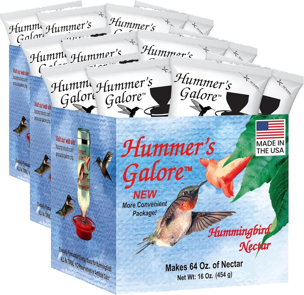Hummer's Galore hummingbird food complete retail box