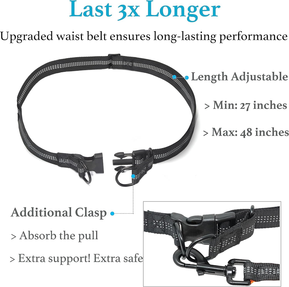 Close up of IyoShop leash dual padded handles