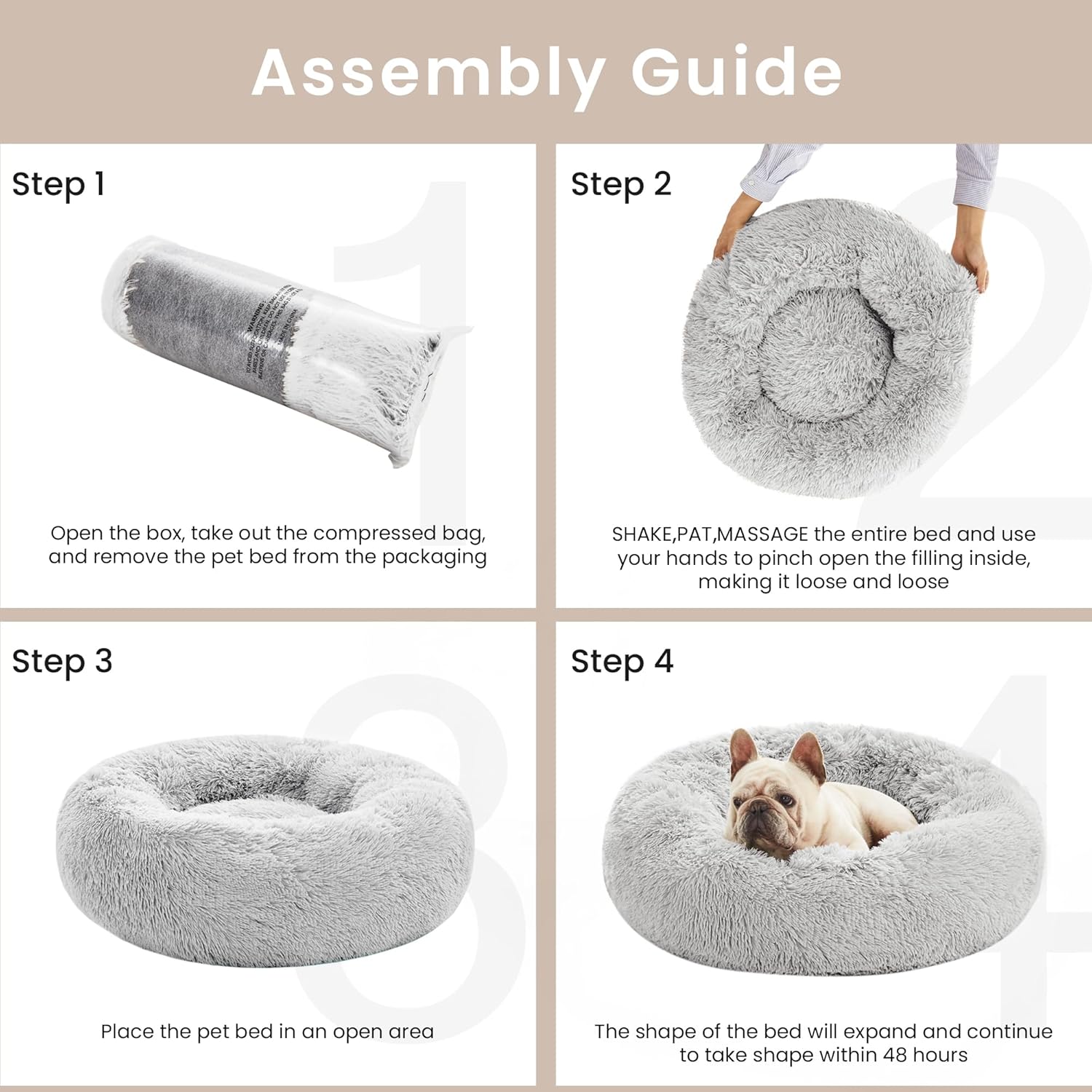 Non-slip silicone base of Love's Cabin pet bed