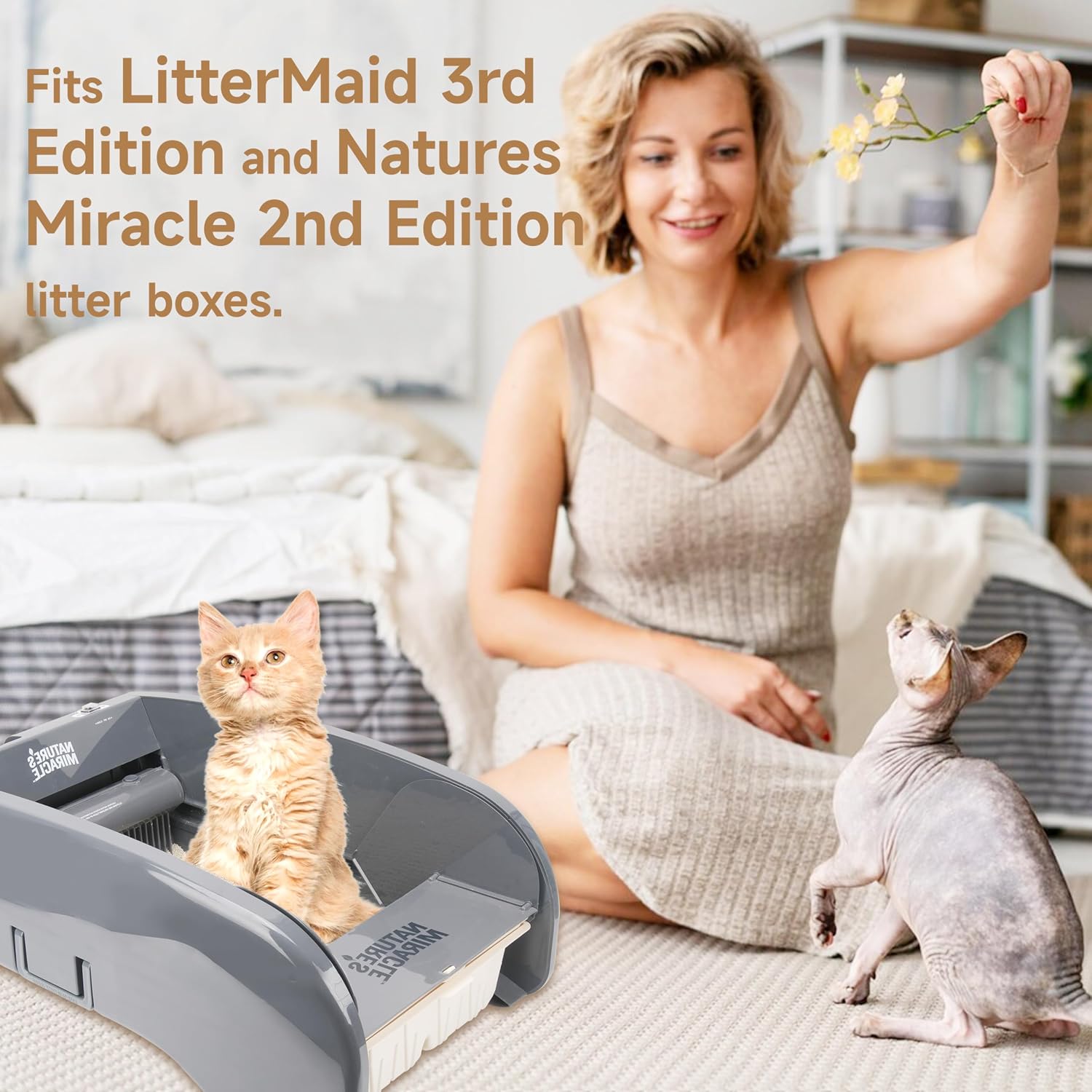 Luvcosy disposable cat litter tray side profile