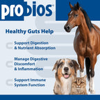 Label detail of Probios gut health supplement for pets and livestock