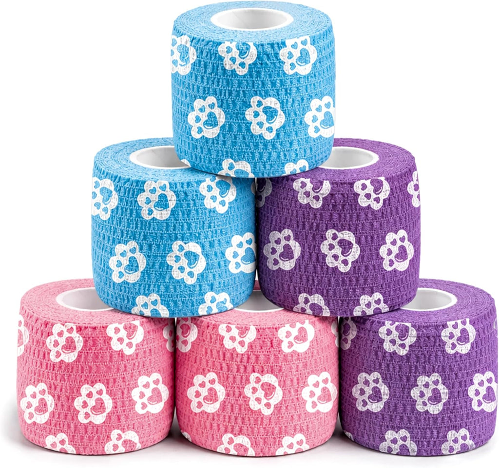 WePet Vet Wrap Cohesive Bandages 6 rolls front view