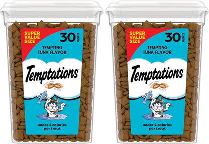 Temptations Cat Treats Classic Crunchy and Soft Cat Treats, Tempting Tuna Flavor, 16 oz. Tub - Image 15