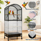 RAINFLOW 2 Pack Bird Cage Seed Catcher - Adjustable Bird Cage Skirt - Image 5