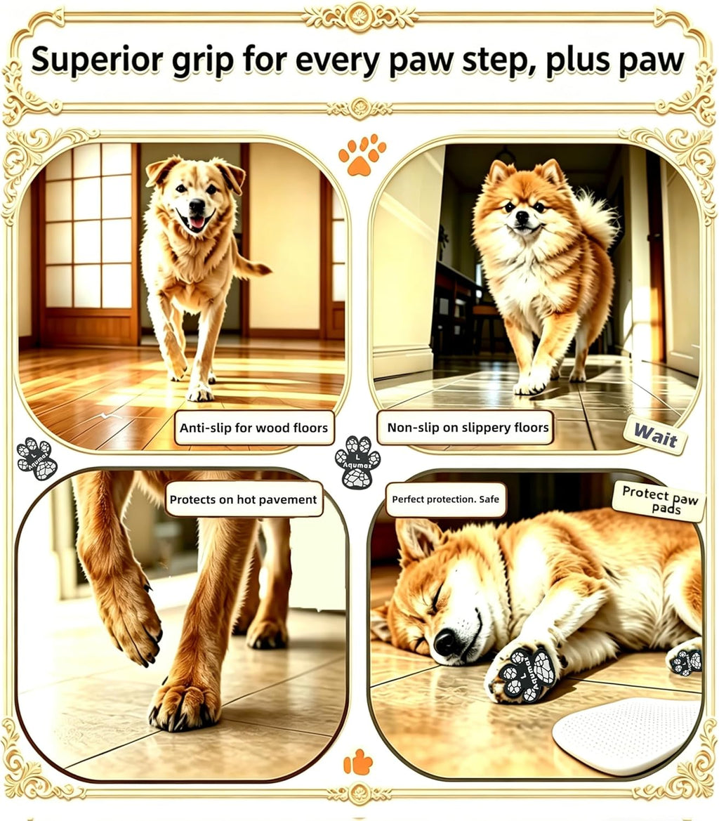 Aqumax paw pads showing non-slip texture detail