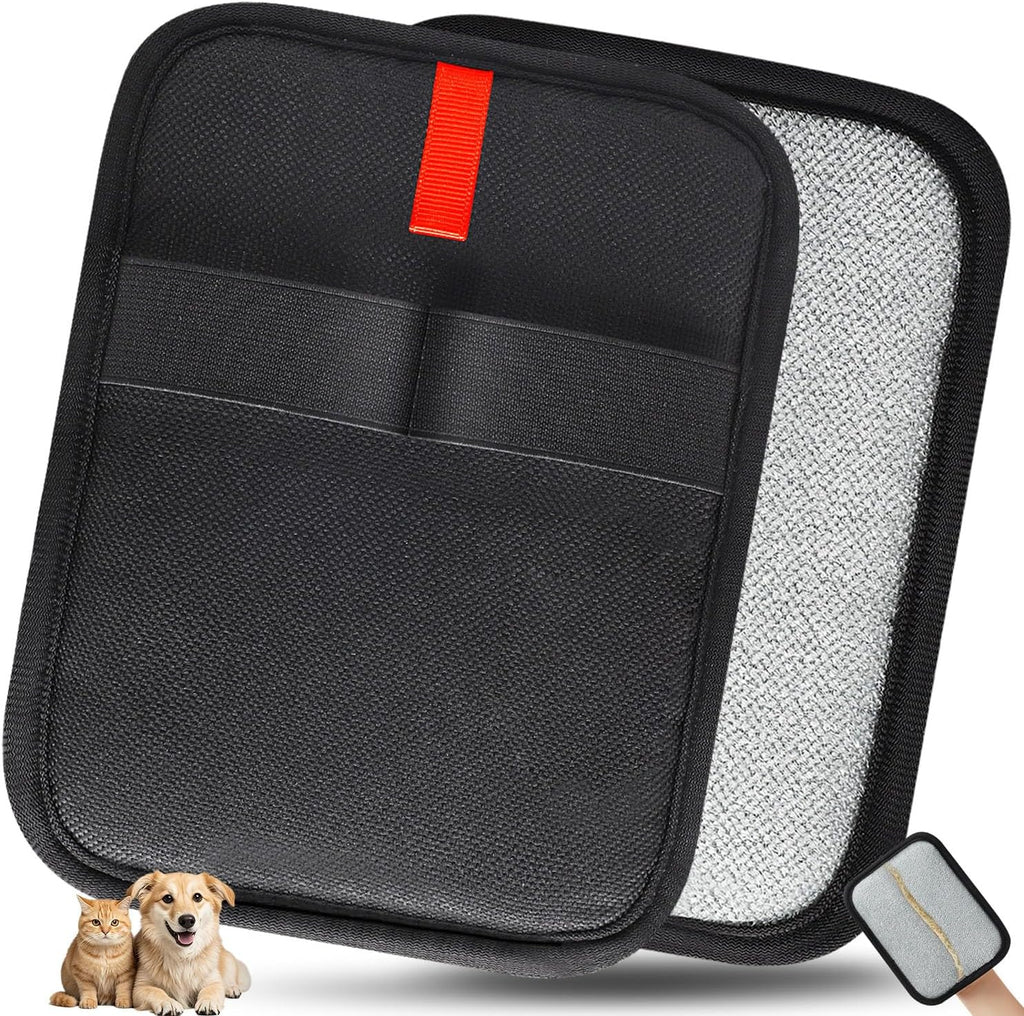 Packaging view of INABULETWO pet hair removal brush glove
