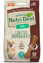 Nylabone Nutri Dent Natural Dental Chews for Dogs, Limited Ingredient Dog Treats Made in the USA, Clean Teeth & Fresh Breath, Healthy Dog Chews, Fresh Breath Flavor, For X-Small Dogs, (160 Count) - Image 14