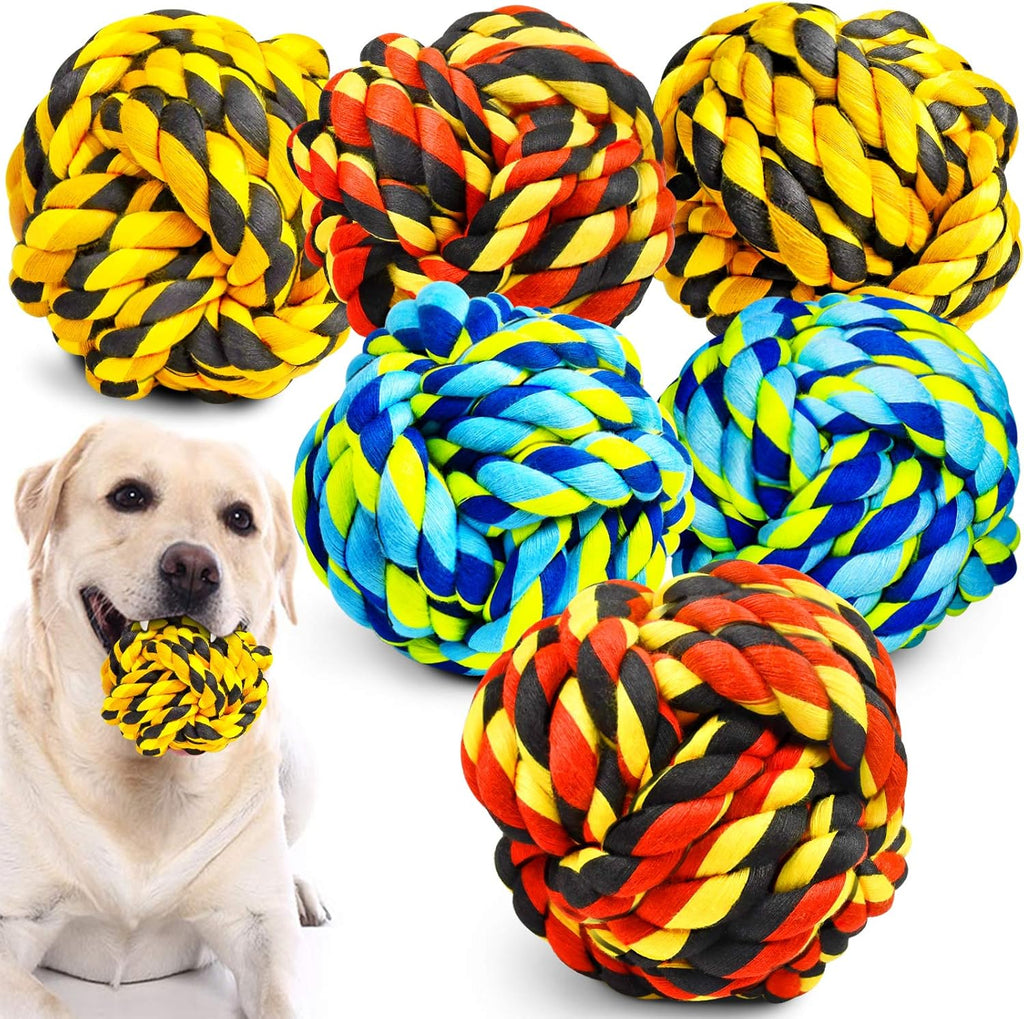 SHARLOVY Large Tough Chew Toys for Aggressive Chewers Large Breed,Heavy Duty Dental Rope Toys Kit for Medium Dogs,5 Knots Indestructible Cotton Puppy Teething Chew Tug Toy Set of 9 - Image 13