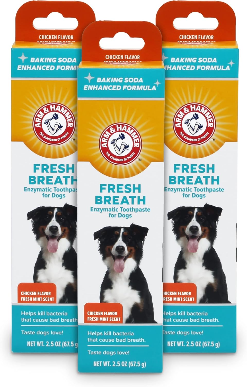 Arm & Hammer for Pets Fresh Breath Enzymatic Dog Toothpaste Vanilla Ginger Flavor Baking Soda Dental Gel Eliminates Bad Breath Safe Puppies Adult Dogs Daily Use 2.5 OZ Single at Home Dental Care - Image 11