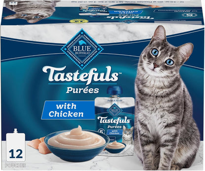 Blue Buffalo Tastefuls Pures Variety Pack Wet Cat Food Complement (Chicken & Tuna) Made with Natural Ingredients, for All Life Stages, 3-oz. Resealable Pouches (12 Count) - Image 12