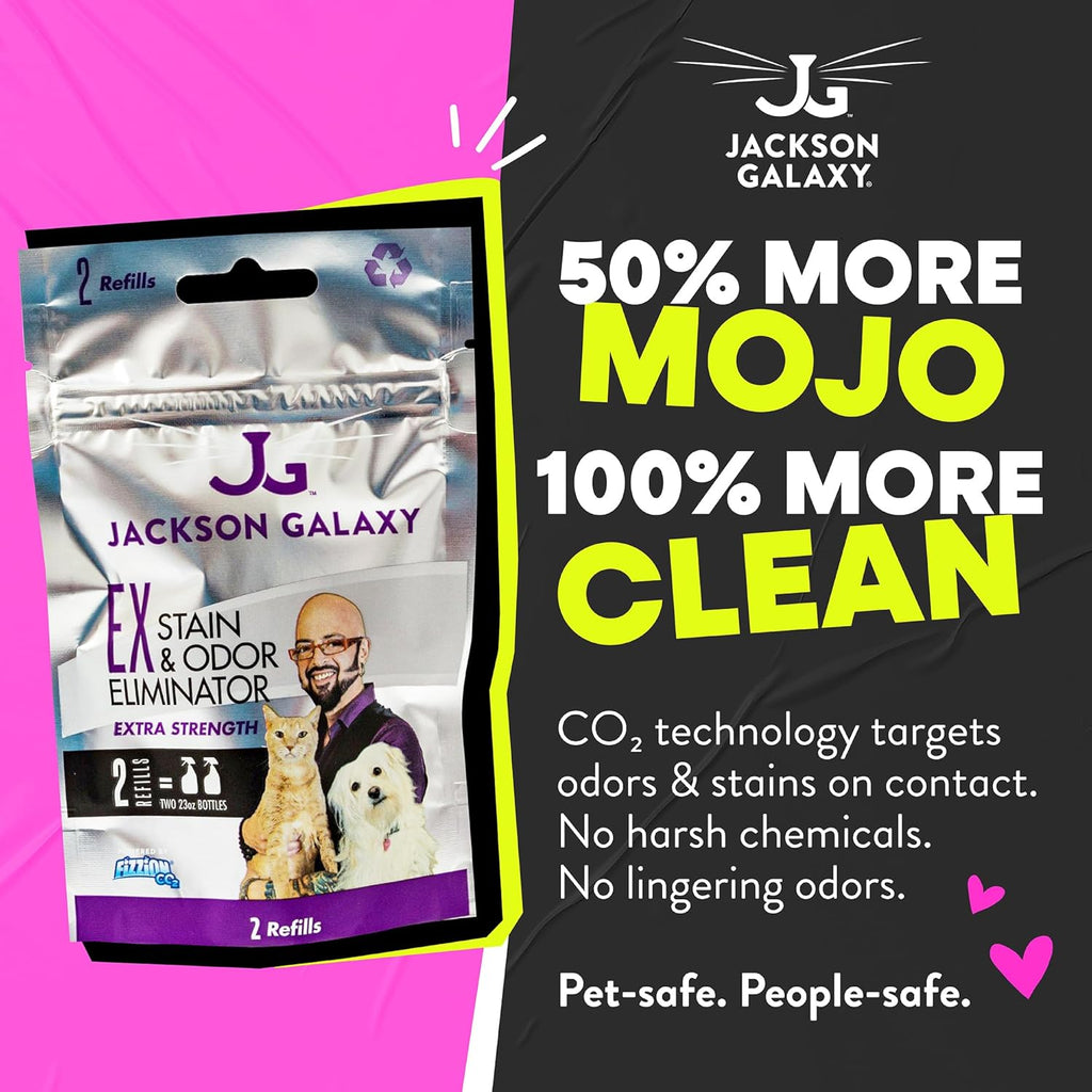 Jackson Galaxy ex stain remover packaging box side view