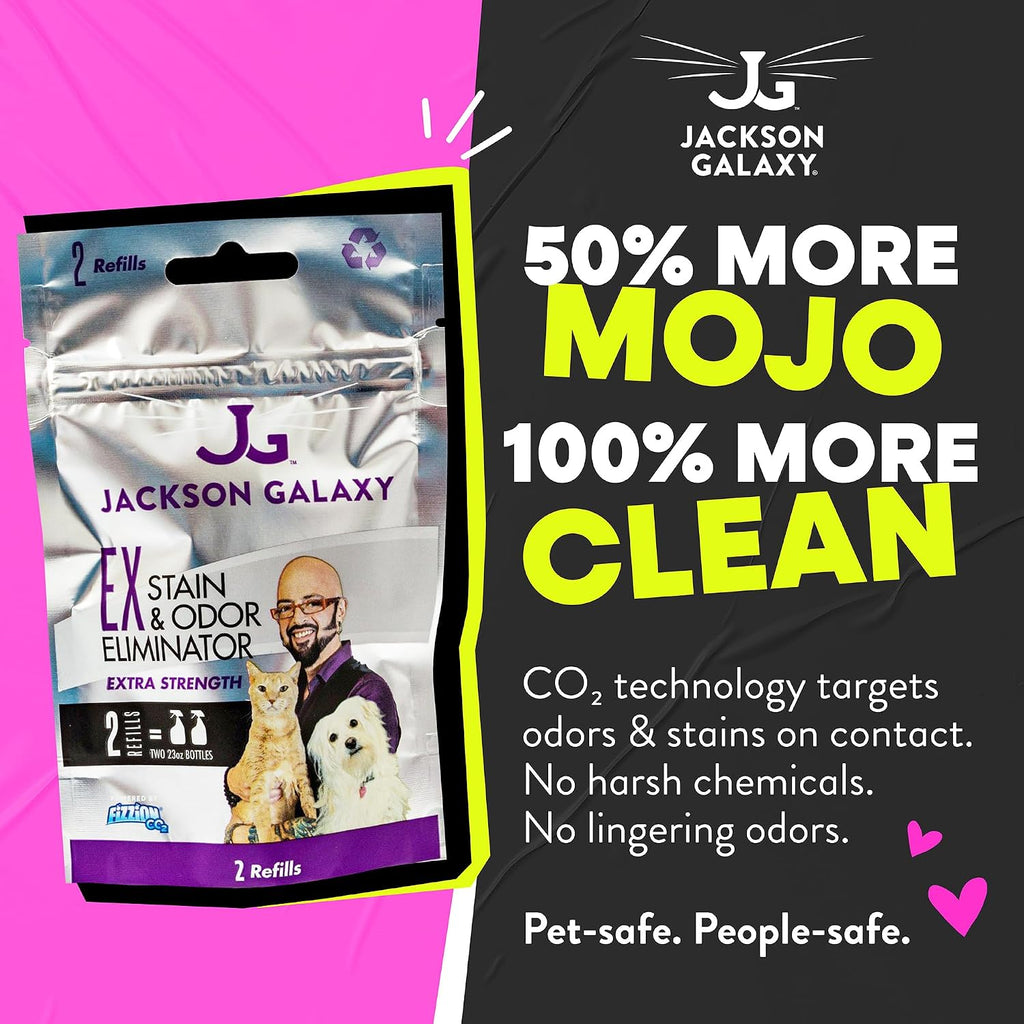 Jackson Galaxy pet urine remover tablets packaging