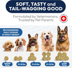 Petsology omega fatty acids chewable tablets for pet hip and joint mobility wellness.