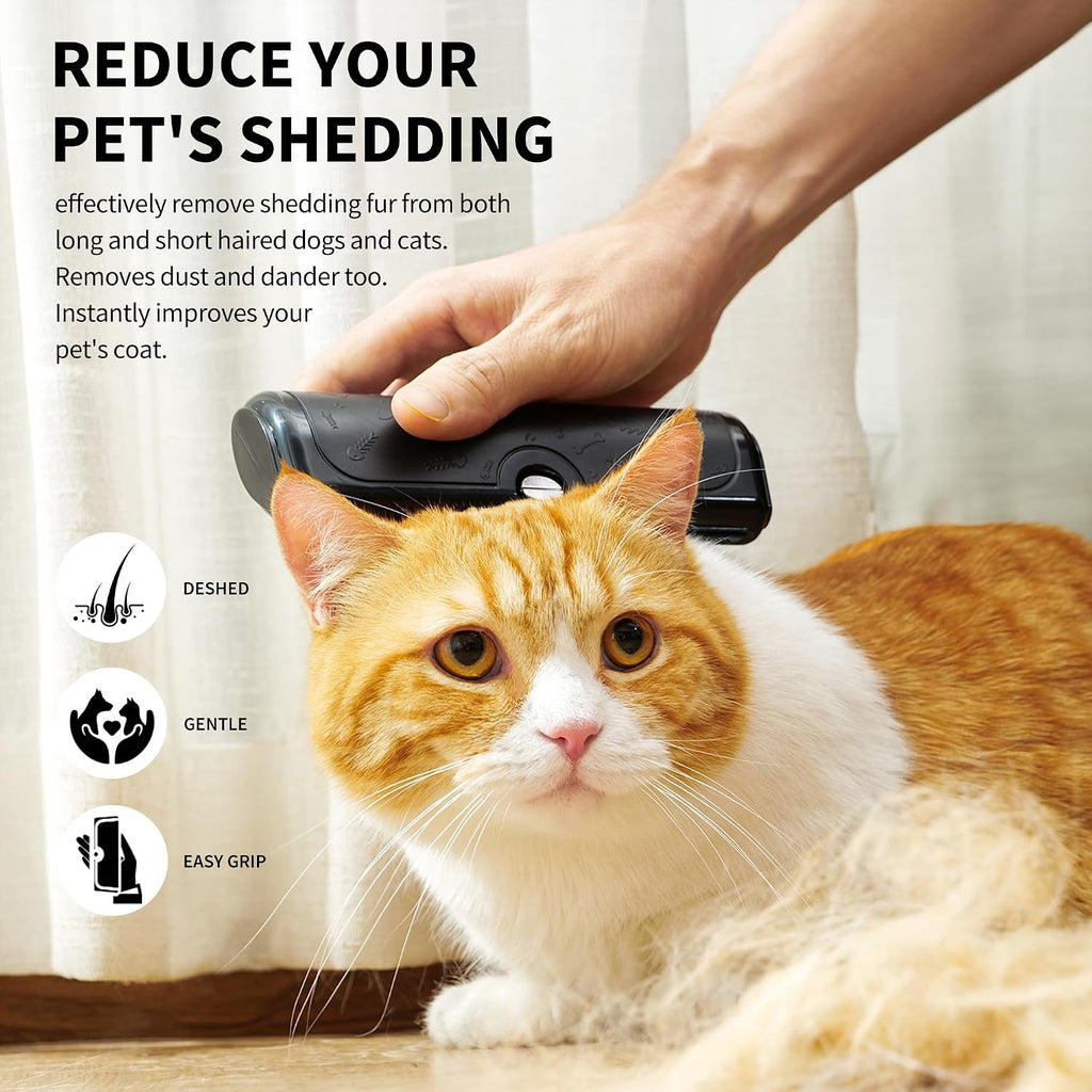 PetPog undercoat grooming comb showing micro serrated stainless steel teeth