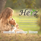 Herz chicken and duck liver recipe pet food bag close up