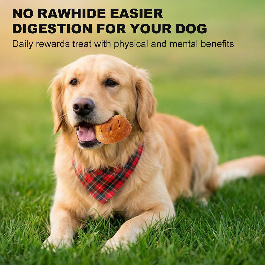 Natural smoky flavor digestible dog dental bones packaging back