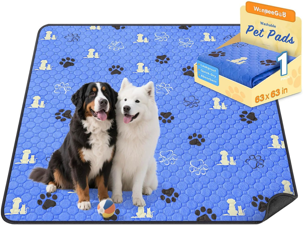 WanpeeGoo Washable Pee Pads for Dogs, 4 Pack Absorbent Reusable Training Dog Pads Pet Puppy Pads, Non-Slip Potty Pads for Whelping, Playpen, Crate, Bed, Grey 18"x24" - Image 9