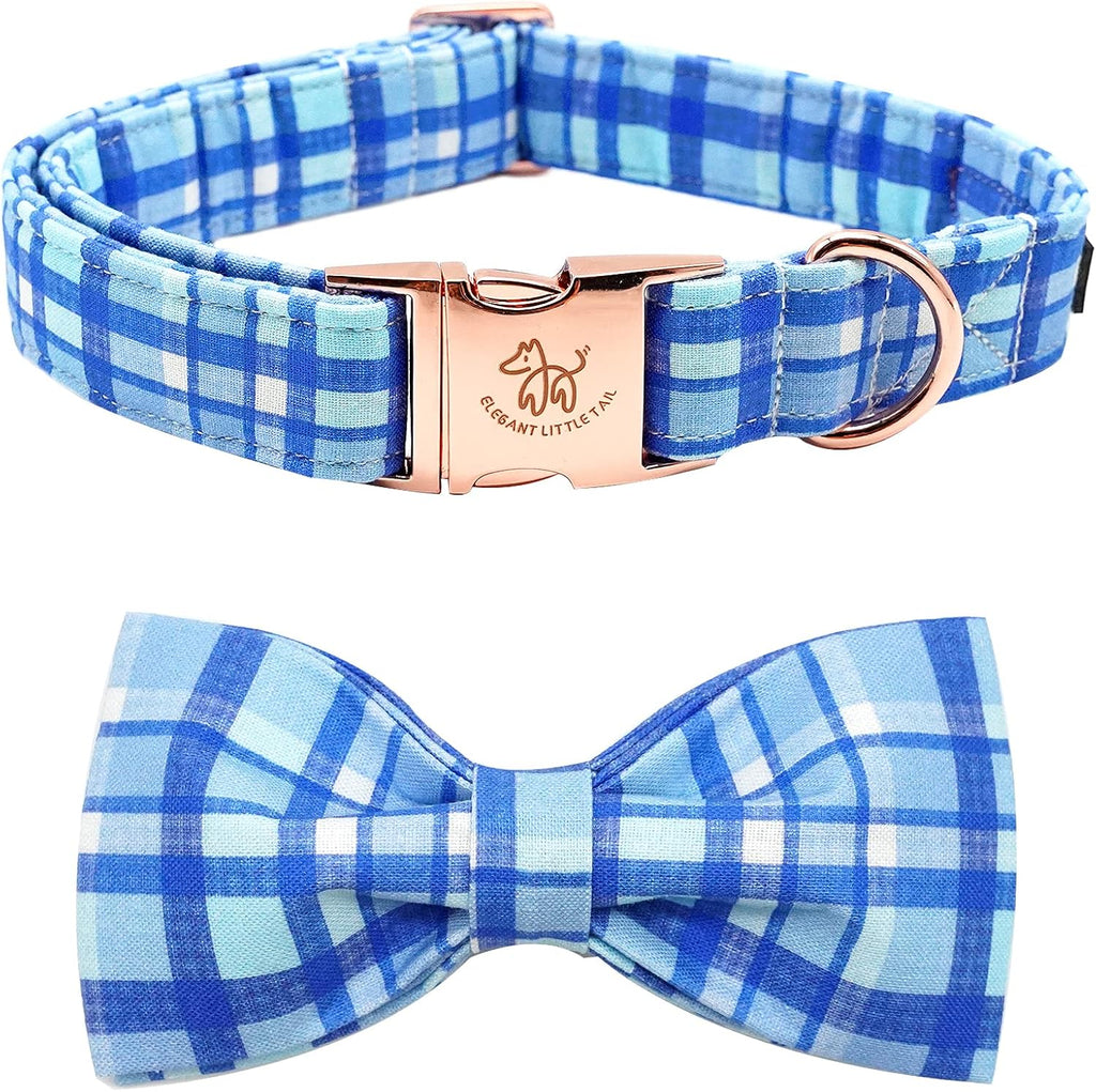 Elegant little tail Independence Dog Collar, July 6th American Flag Bowtie Puppy Collars, Hoiday Pet Collars Cute Pet Bowtie Dog Collar for Medium Dogs - Image 15