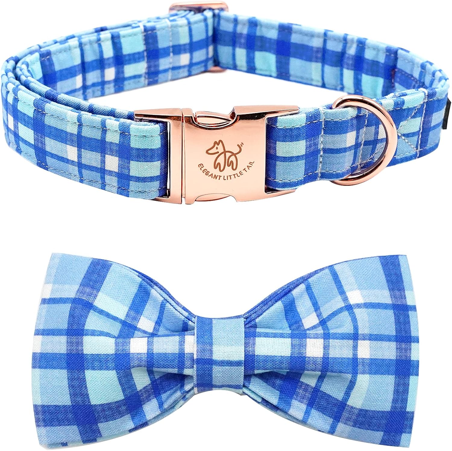 Elegant little tail Independence Dog Collar, July 6th American Flag Bowtie Puppy Collars, Hoiday Pet Collars Cute Pet Bowtie Dog Collar for Medium Dogs - Image 15