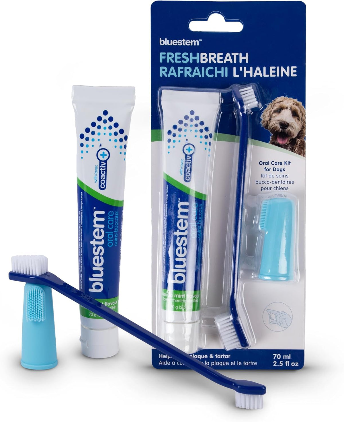 Bluestem oral care set for pet dental hygiene