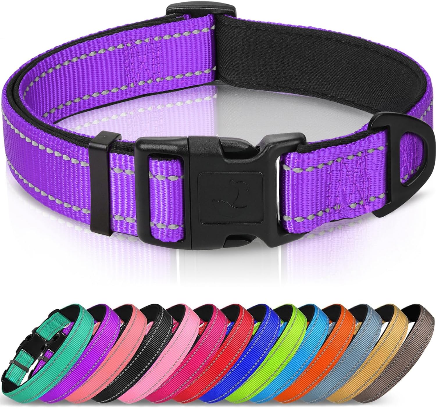 Side view of adjustable Joytale dog collar for large dogs
