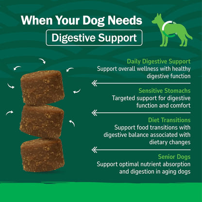 PetNC Natural Care daily digestive support soft chews for all dog breeds.