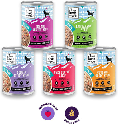 I and love and you Wet Dog Food - Baad Mooon On The Rise Variety Pack - Beef + Lamb, Grain Free, Filler Free 13oz can, 6pk - Image 9