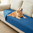 hyha Waterproof Dog Blanket, Soft Pet Bed Blankets, Waterproof Sofa Couch Cover for Dogs Washable, Reversible Pet Couch Covers for Sofa Furniture (30x70 Inch, Grey/Dark Grey) - Image 14