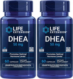 Life Extension DHEA 50 mg - Hormone Balance Supplement, Memory, Muscle Mass and Bone Density Support, Healthy Sex Drive, Gluten-Free, Non-GMO, 60 Capsules - Image 10