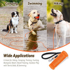 Lynxking heavy duty dog training line being used for distance recall in an open field.