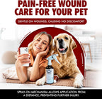 Application of Underwood wound spray and baking powder