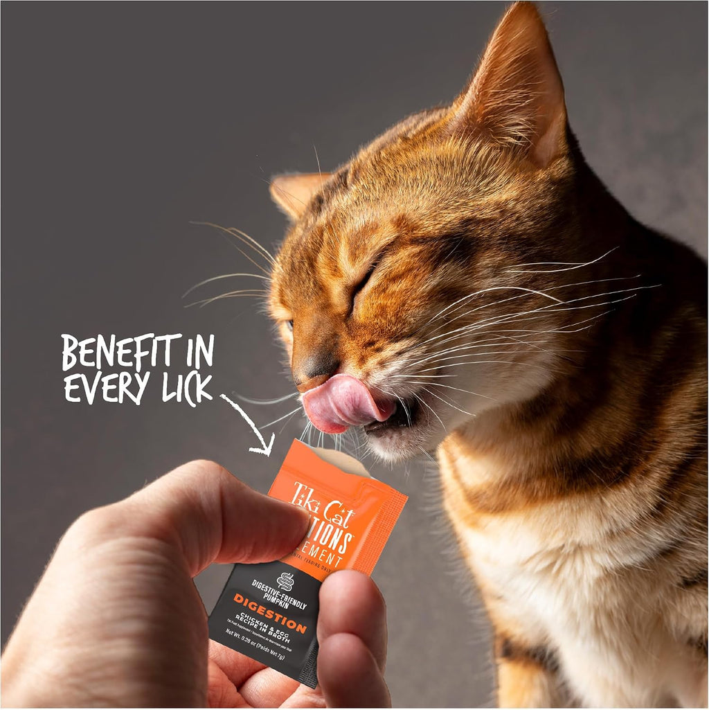 Veterinary formulated high moisture cat food topper package layout.