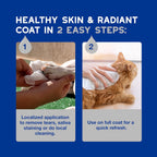 Douxo dog and cat safe grooming wipes container on a white background